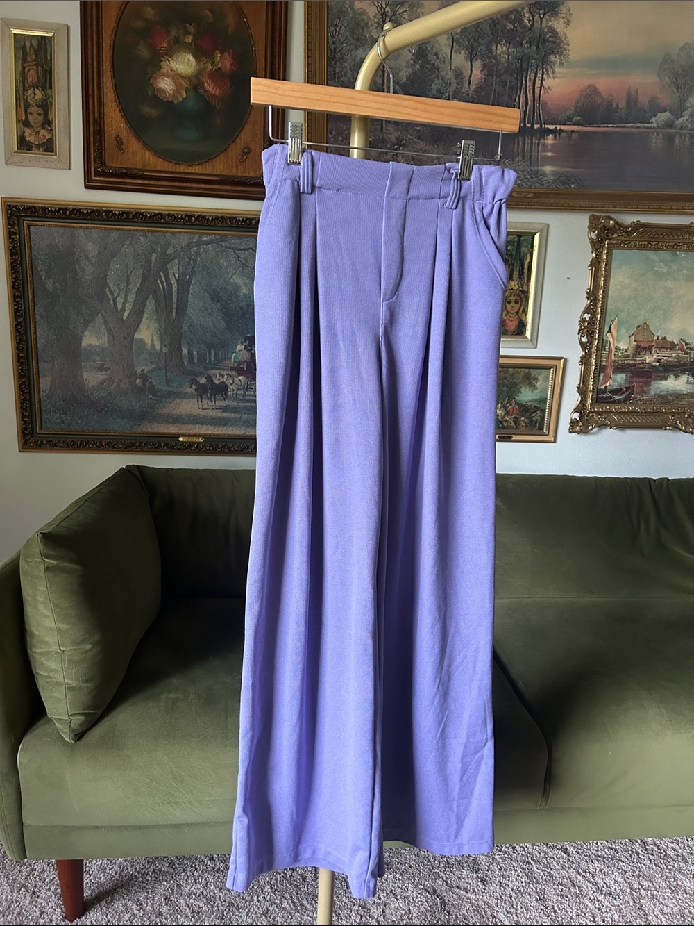 Halara Flex High Waisted Pocket Wide Leg Waffle Work Pants